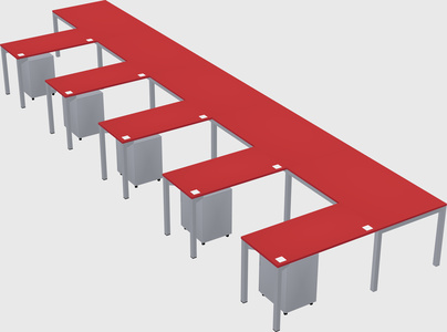 L-shaped desk