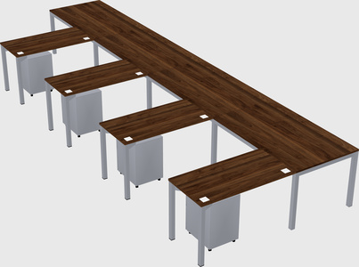 L-shaped desk