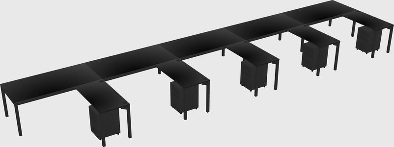 L-shaped desk