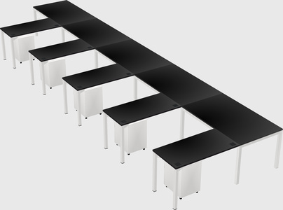 L-shaped desk