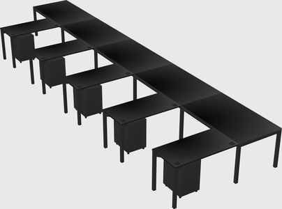 L-shaped desk