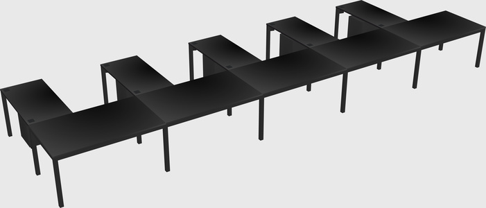 L-shaped desk