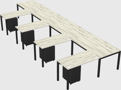 L-shaped desk