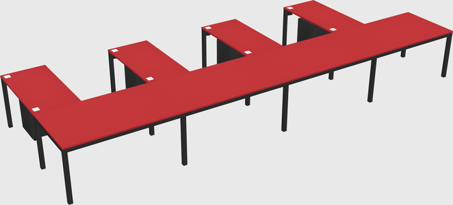 L-shaped desk