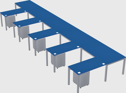 L-shaped desk