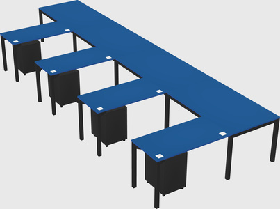L-shaped desk