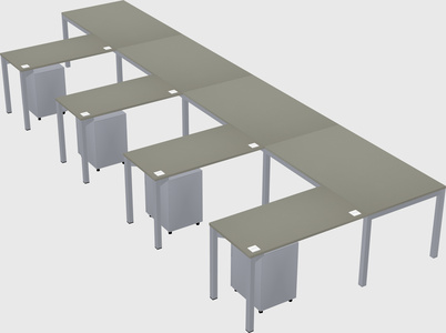L-shaped desk