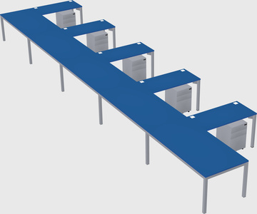 L-shaped desk