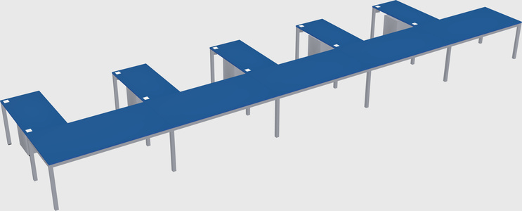 L-shaped desk