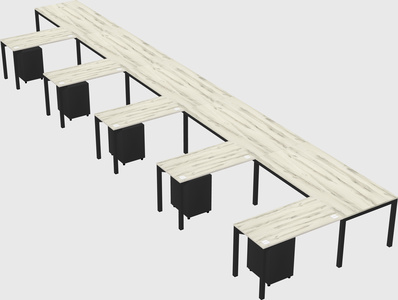L-shaped desk
