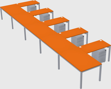 L-shaped desk