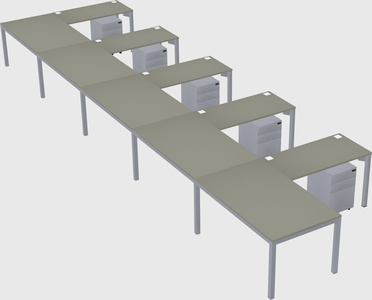 L-shaped desk