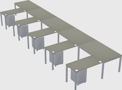 L-shaped desk