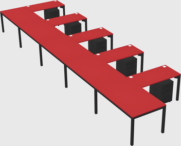 L-shaped desk