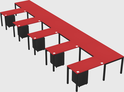 L-shaped desk
