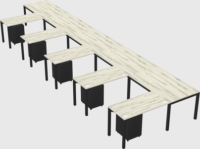 L-shaped desk