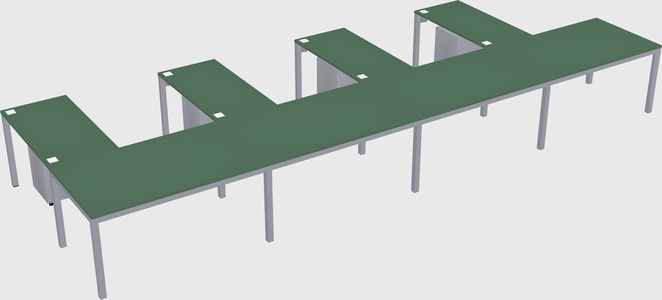 L-shaped desk
