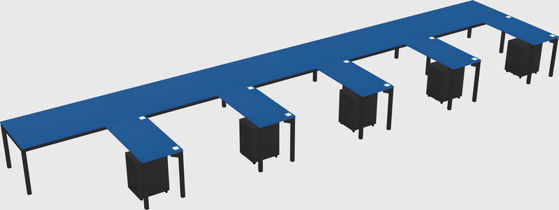 L-shaped desk