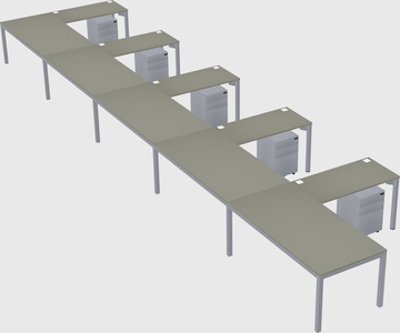L-shaped desk