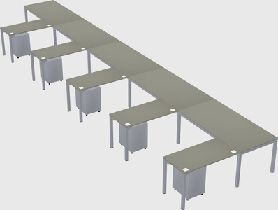 L-shaped desk