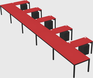 L-shaped desk