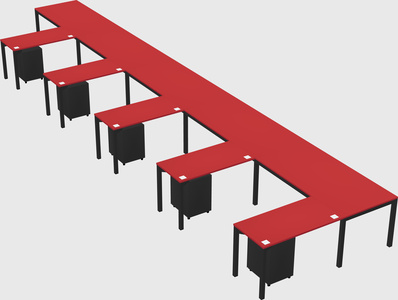 L-shaped desk