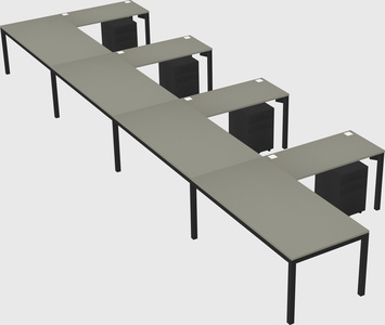 L-shaped desk