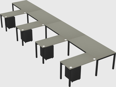 L-shaped desk