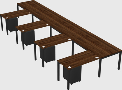 L-shaped desk
