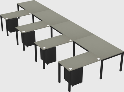 L-shaped desk