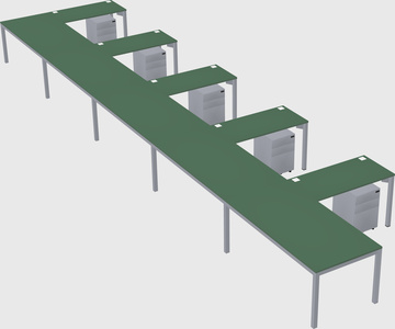 L-shaped desk