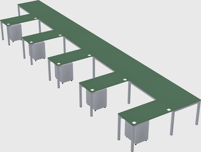 L-shaped desk