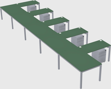 L-shaped desk