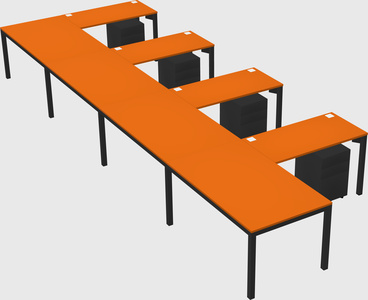 L-shaped desk