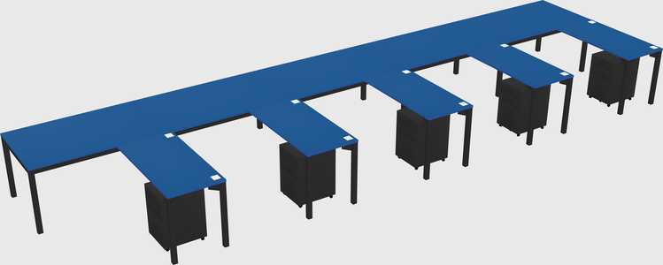 L-shaped desk