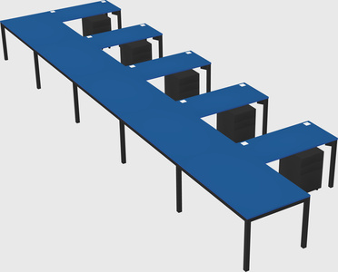 L-shaped desk