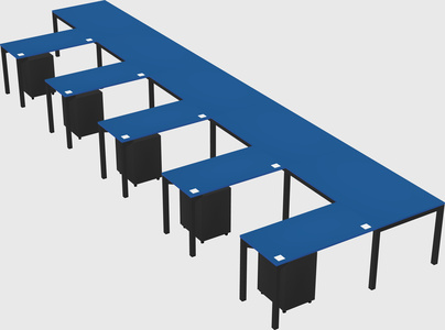 L-shaped desk
