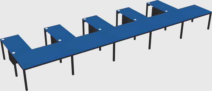 L-shaped desk