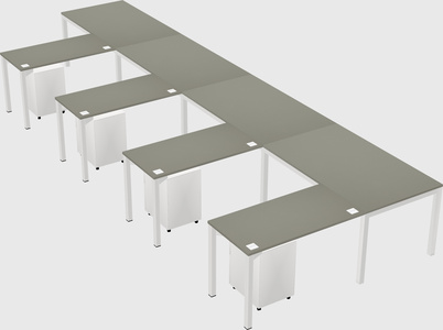 L-shaped desk