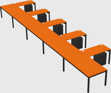 L-shaped desk