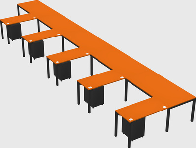 L-shaped desk