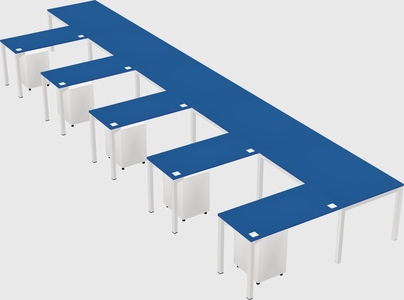 L-shaped desk
