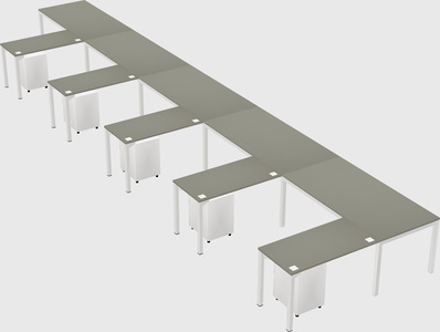 L-shaped desk