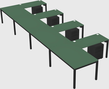 L-shaped desk