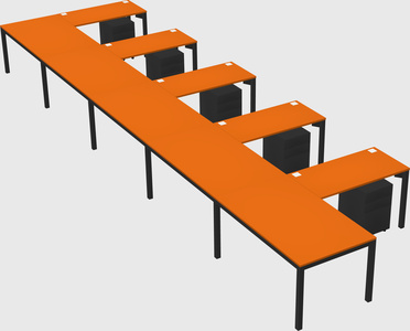 L-shaped desk
