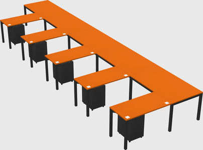 L-shaped desk