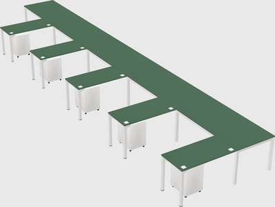 L-shaped desk