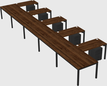 L-shaped desk
