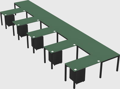 L-shaped desk
