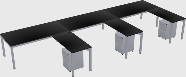 L-shaped desk